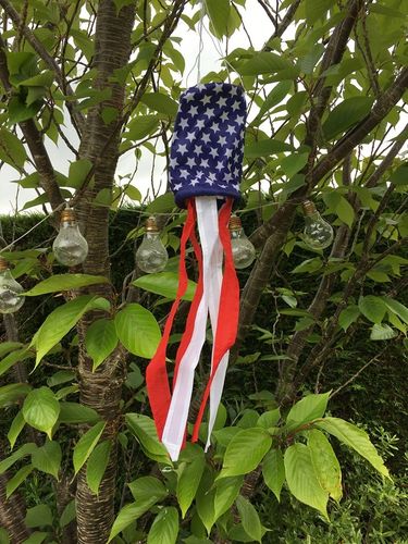 USA Patriotic Mini Stars & Stripes 17" Windsock